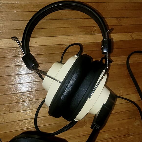 Vintage Bell & Howell Headphones w/ Mic Mono model 715305 Retro Ear-Cup Look New - Picture 16 of 16